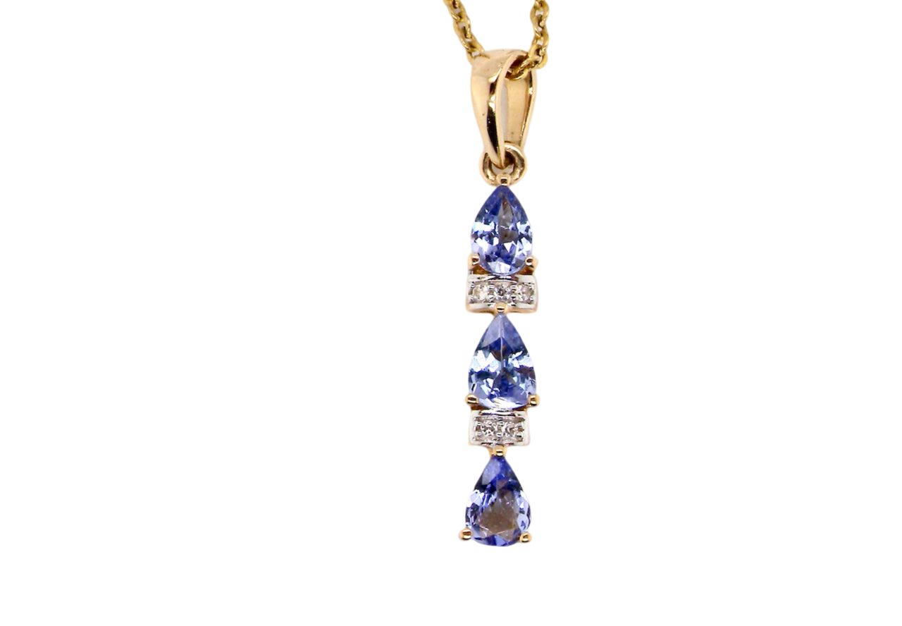 A Tanzanite and Diamond pendant