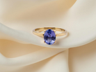 A Tanzanite solitaire ring