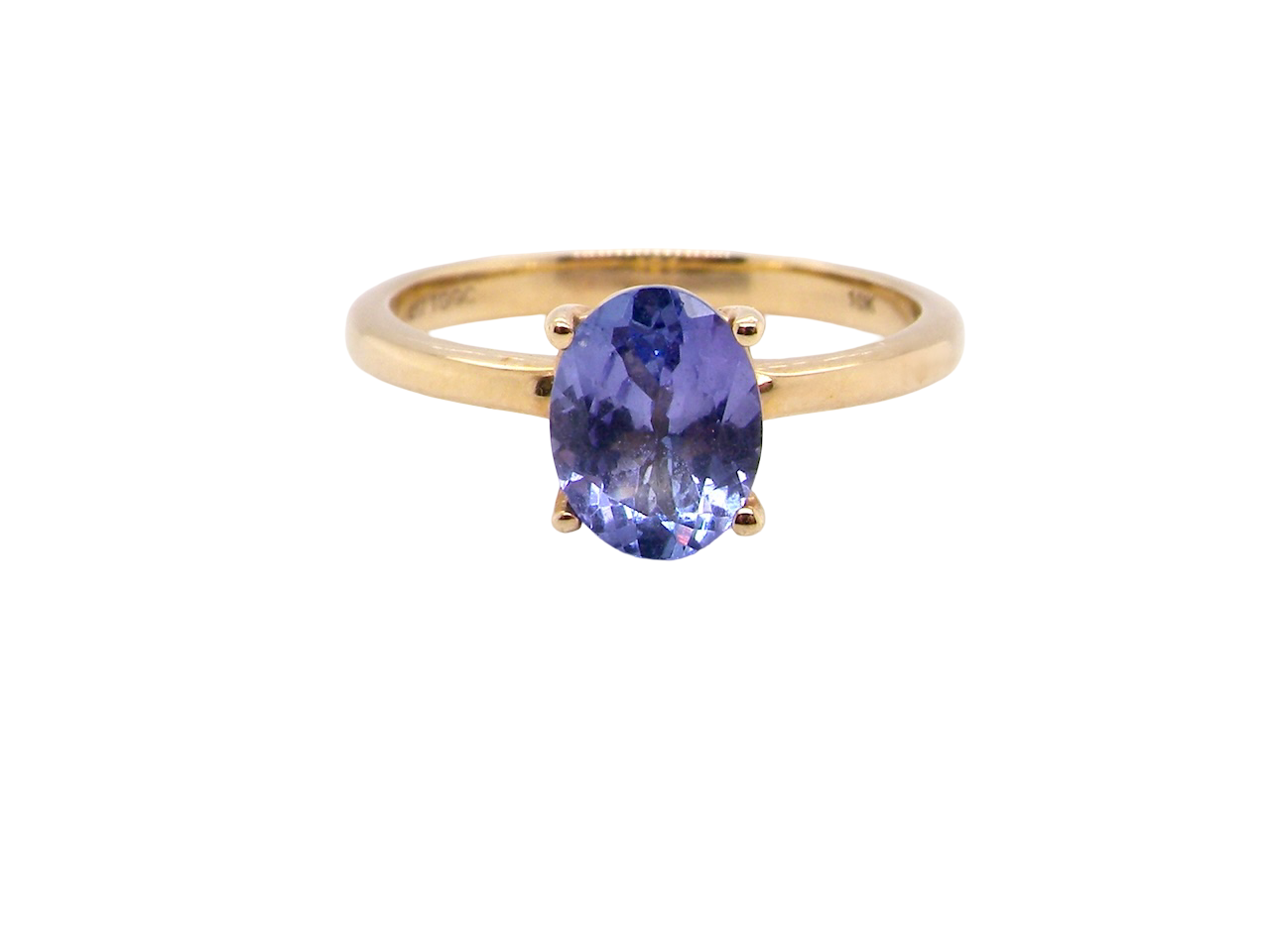 A Tanzanite solitaire ring