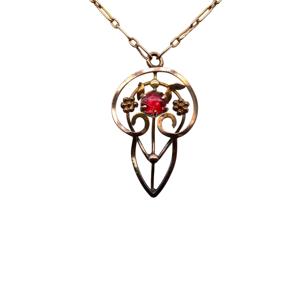 A Victorian Garnet pendant C