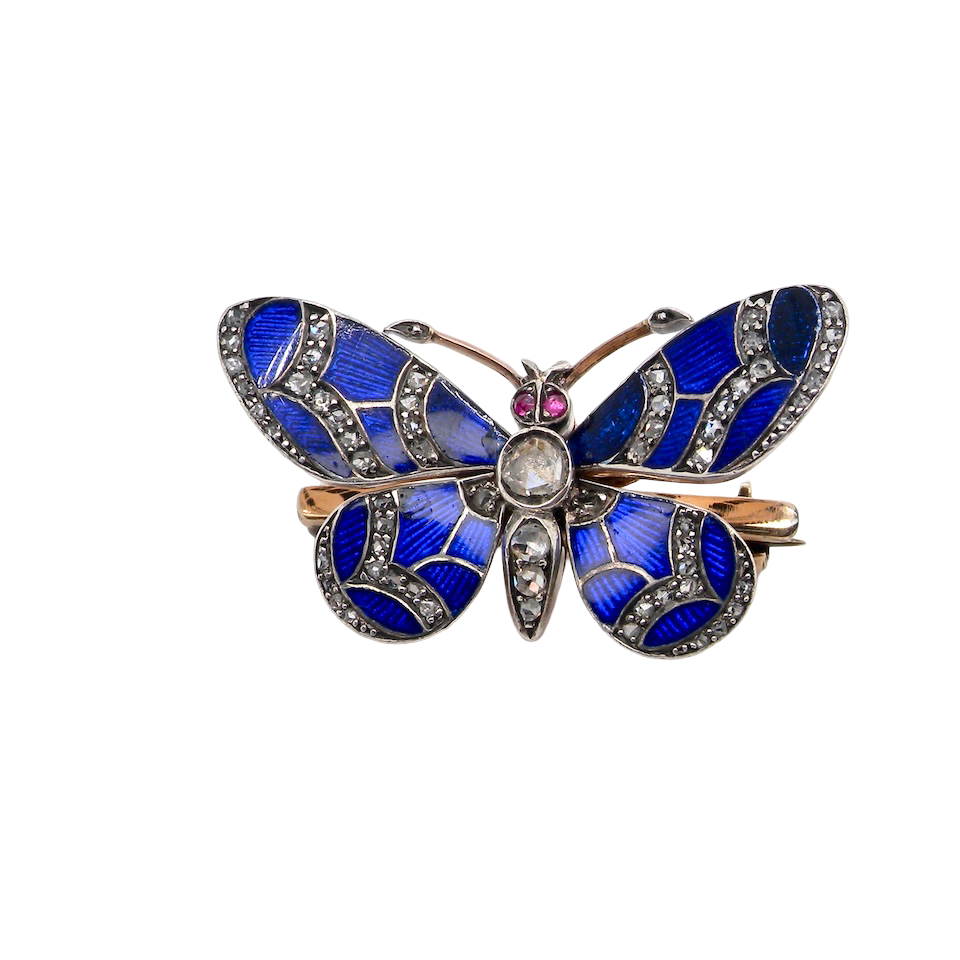 A beautiful brooch, late Victorian in the shape of a butterfly.