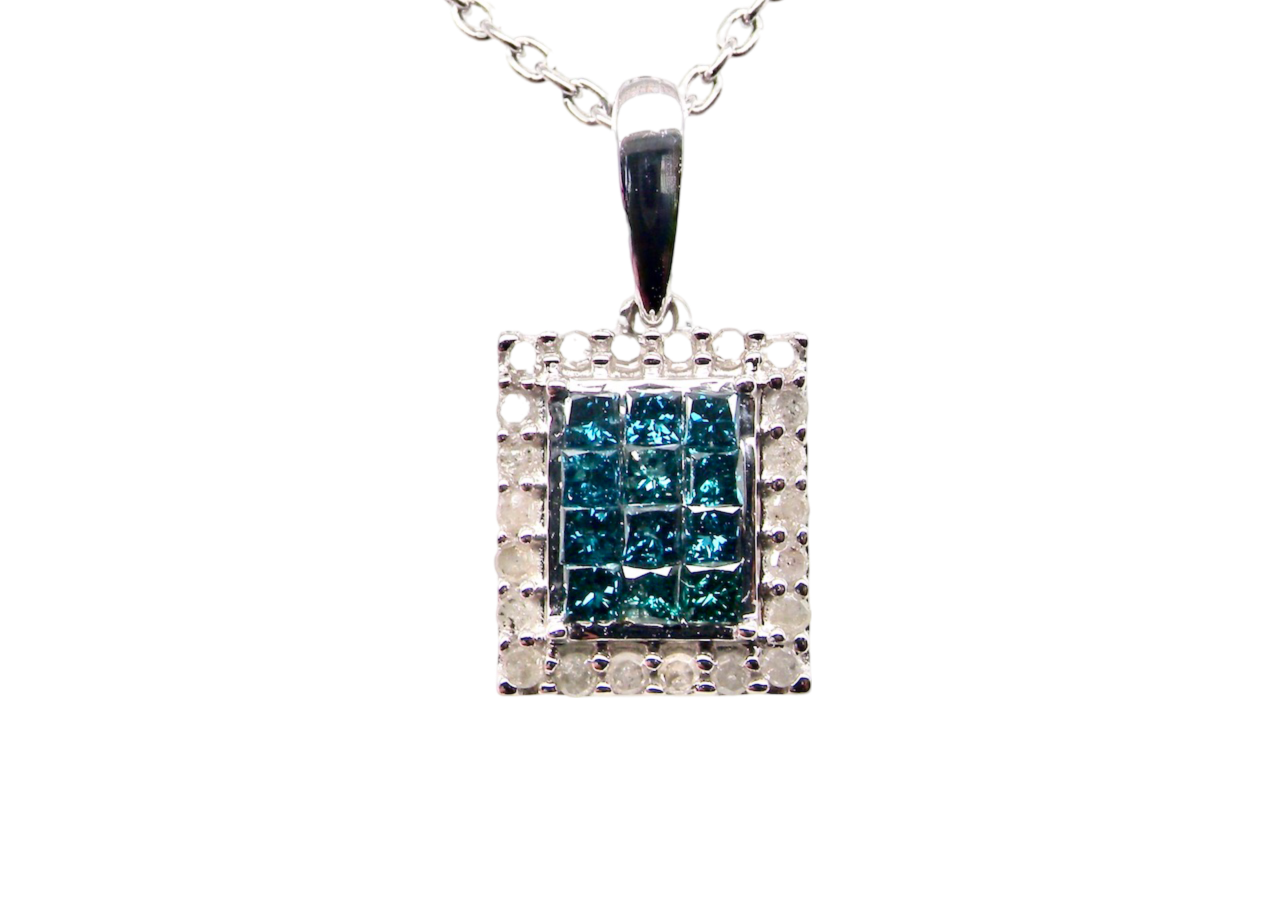 blue topaz pendant