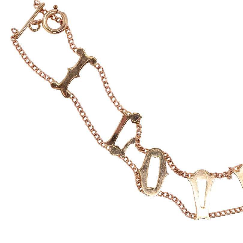 A bracelet I LOVE YOU