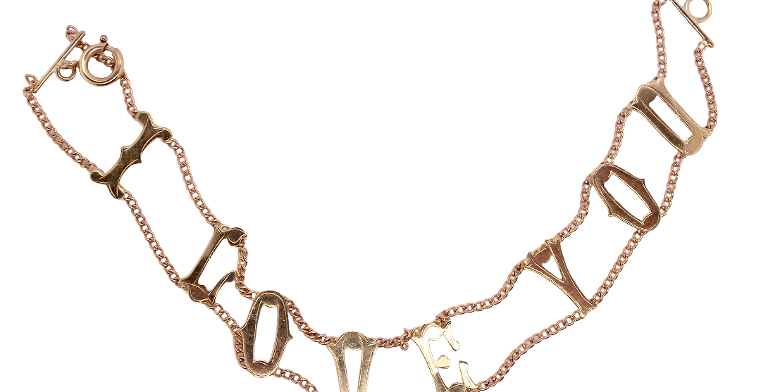 A bracelet that says exactly what it means- I LOVE YOU