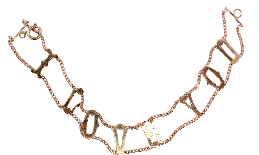 A bracelet that says exactly what it means- I LOVE YOU