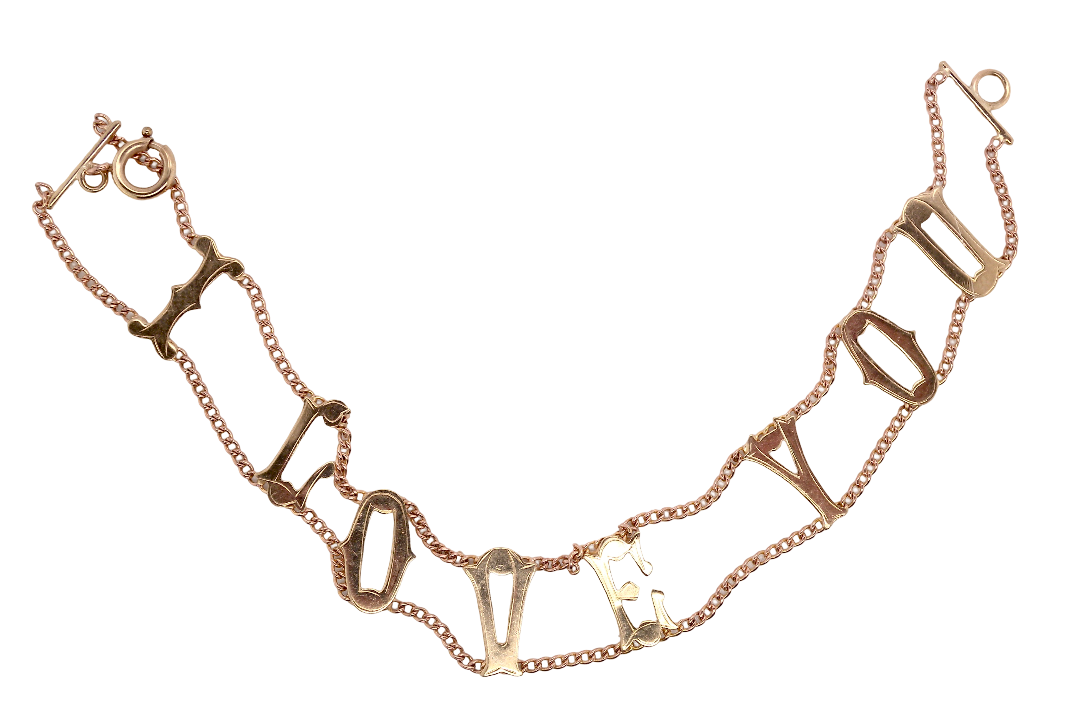 A bracelet that says exactly what it means- I LOVE YOU