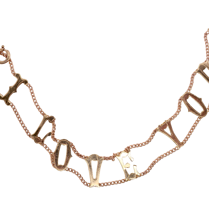 A bracelet that says exactly what it means- I LOVE YOU