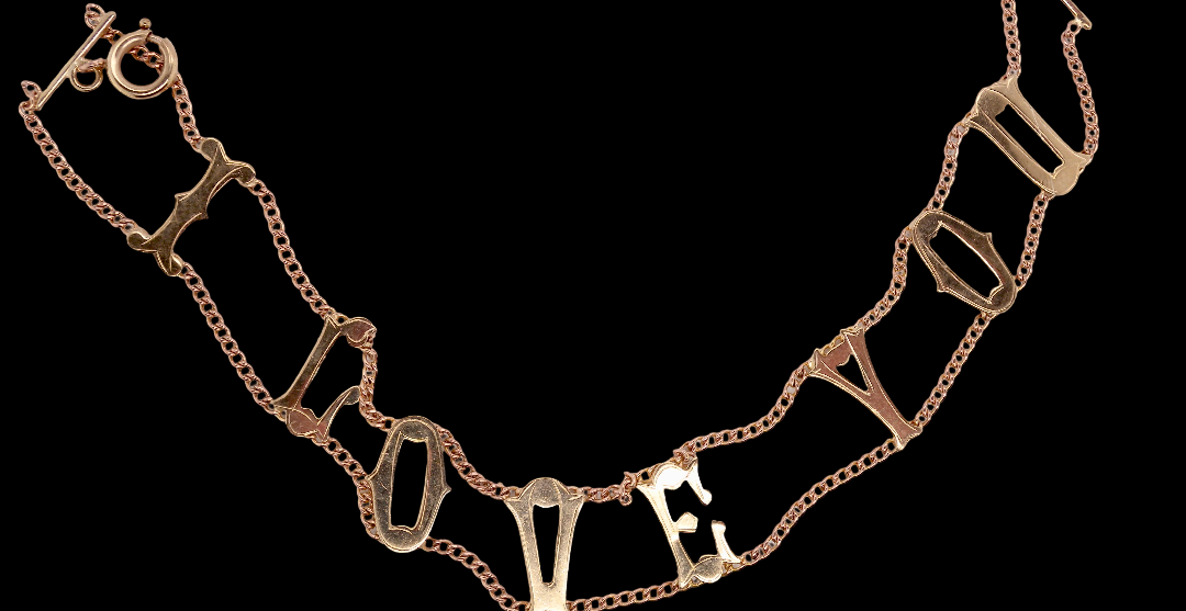 196os A bracelet that says exactly what it means- I LOVE YOU
