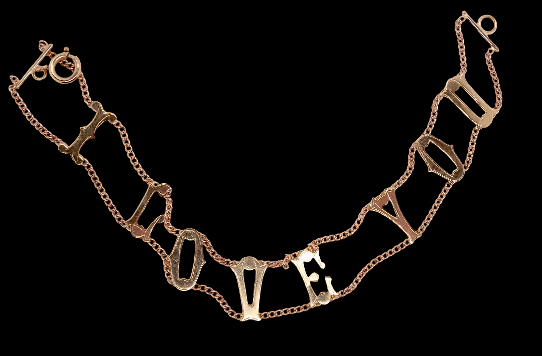 196os A bracelet that says exactly what it means- I LOVE YOU