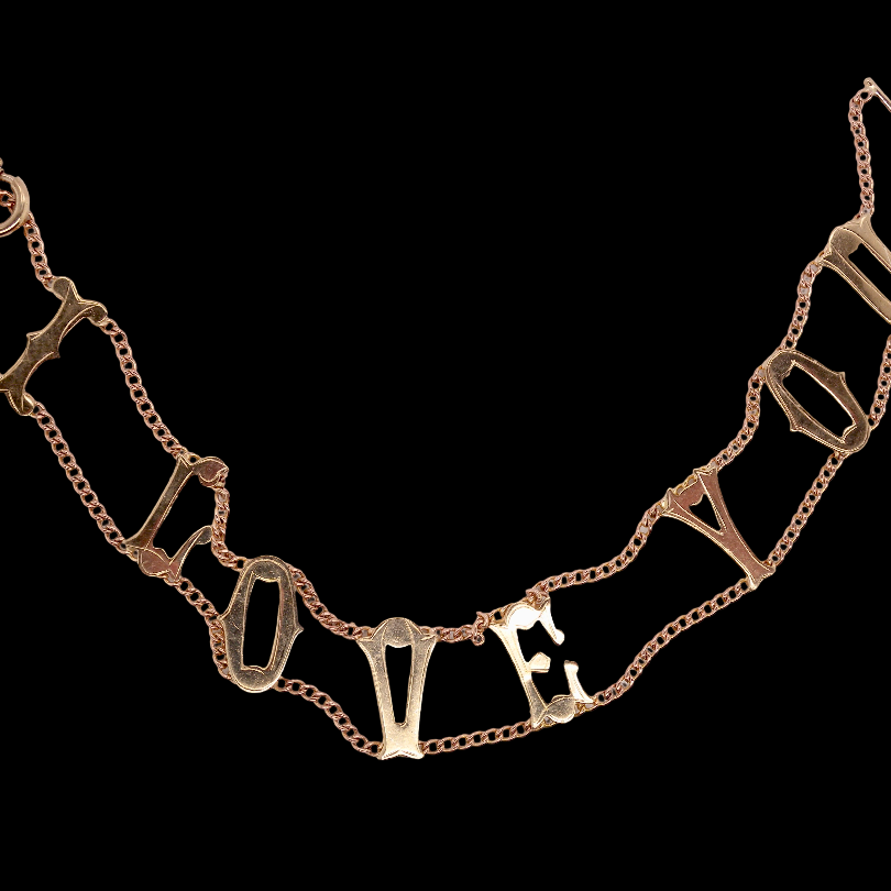 196os A bracelet that says exactly what it means- I LOVE YOU
