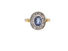 A vintage Sapphire and Diamond cluster ring
