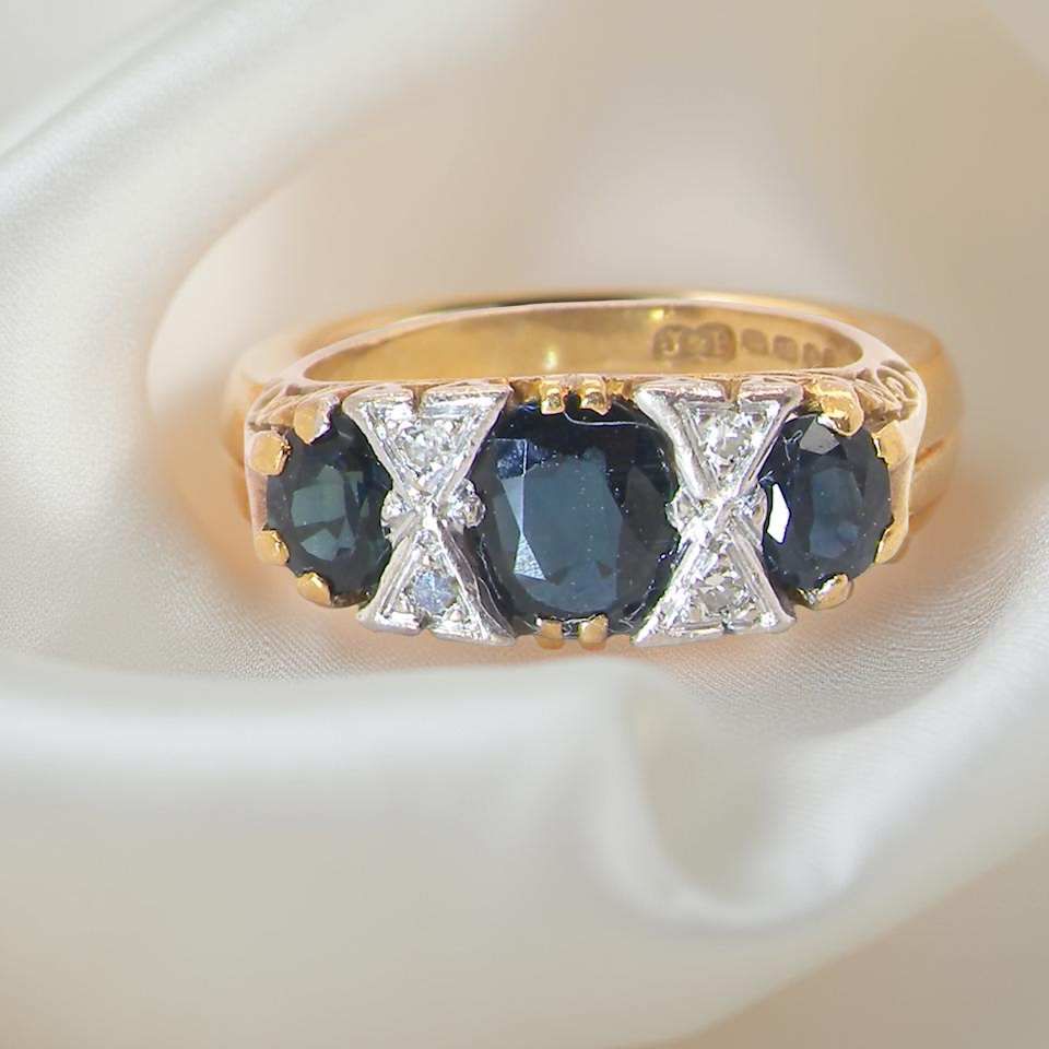A faithful reproduction of a Victorian design. This ring from the early 1970s has copied the original boat style from that period. 