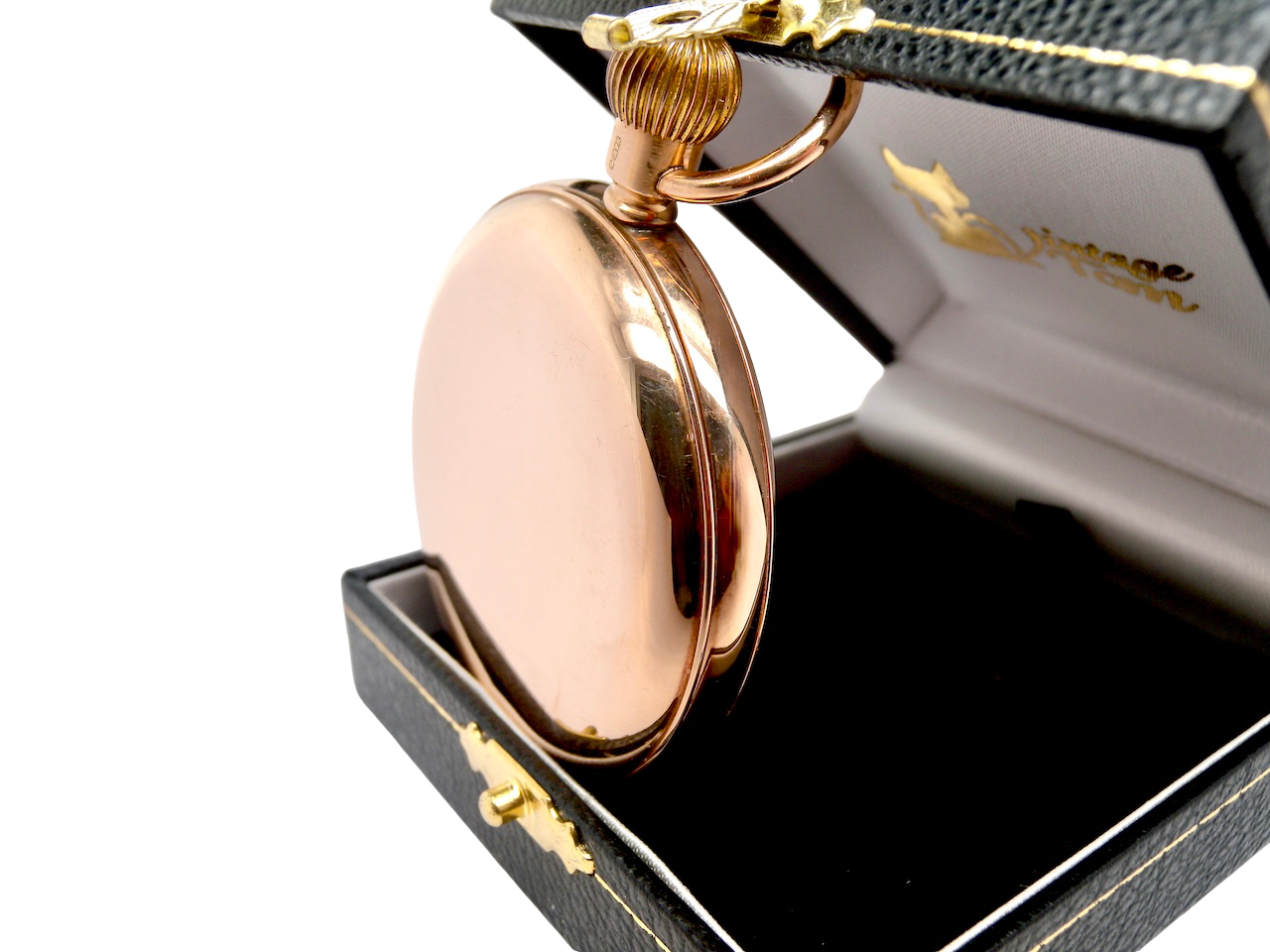 A fine 9 carat gold full hunter pocket watch. case