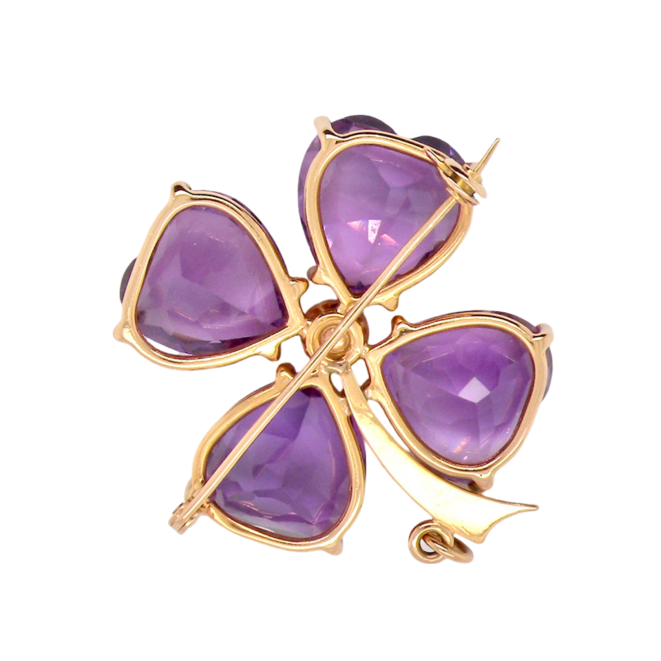 amethyst brooch
