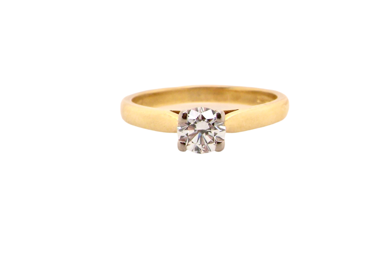 A half carat solitaire Diamond Ring