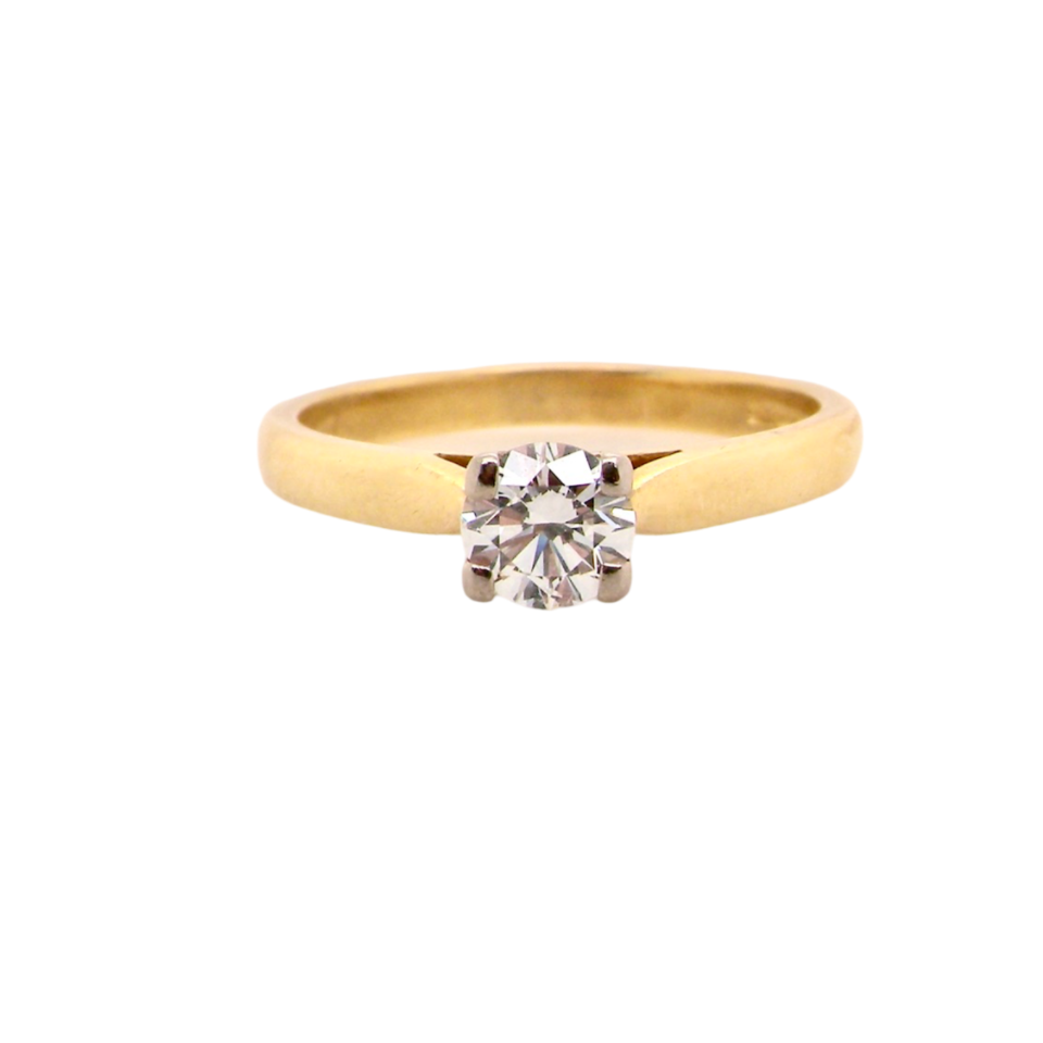 A half carat solitaire Diamond Ring