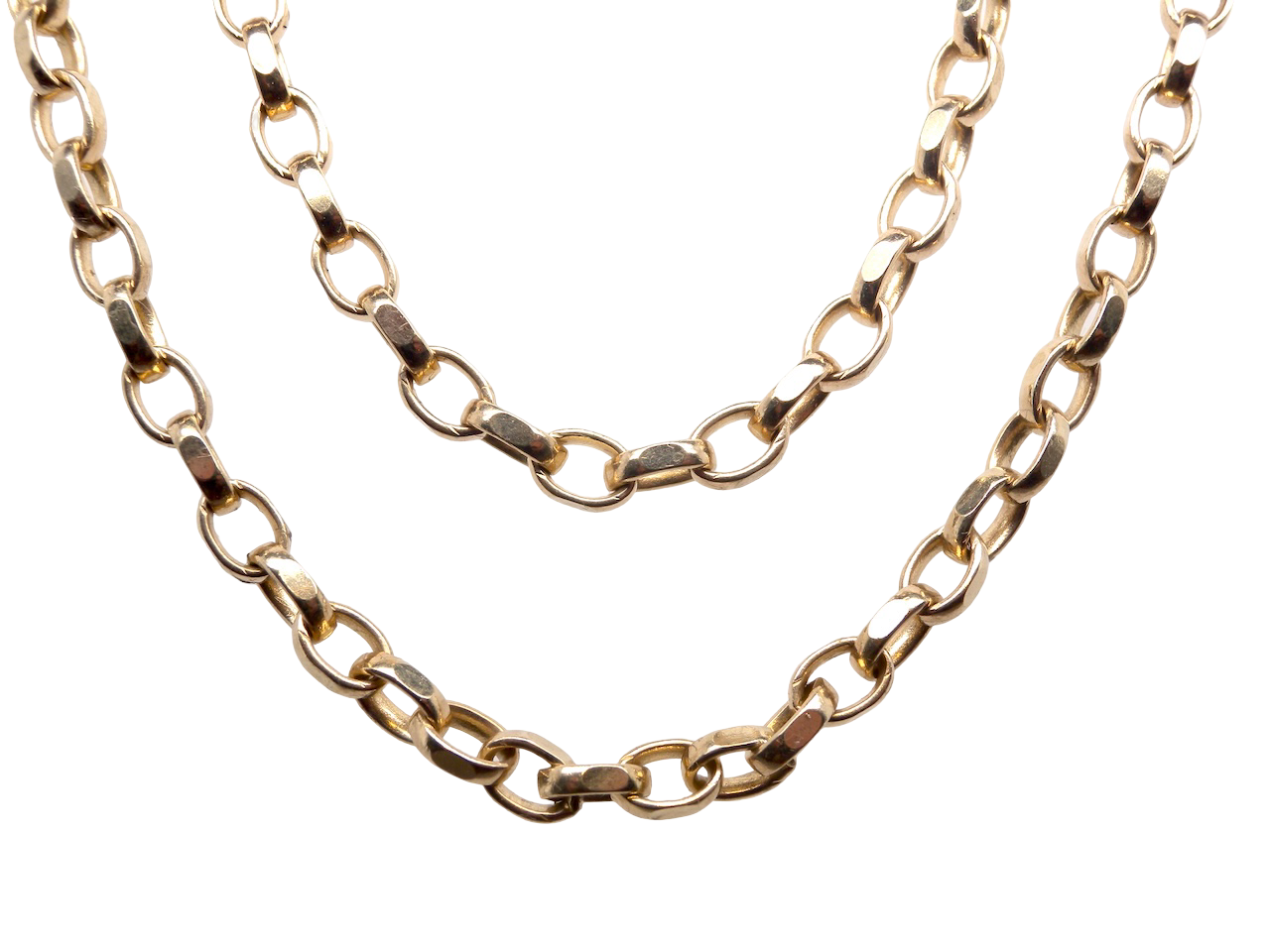 A heavy weight neck chain. Belcher style links