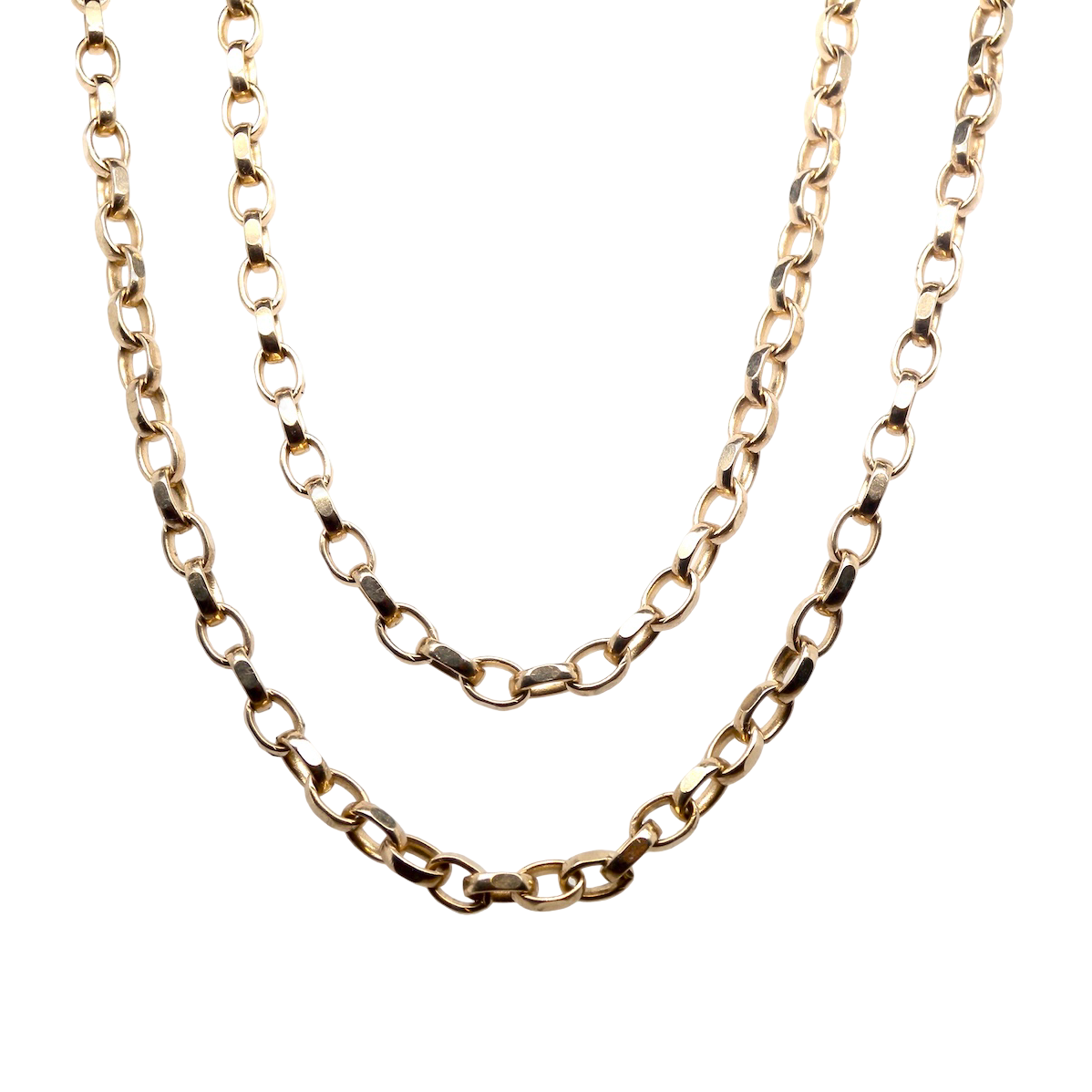 A heavy weight neck chain. Belcher style links