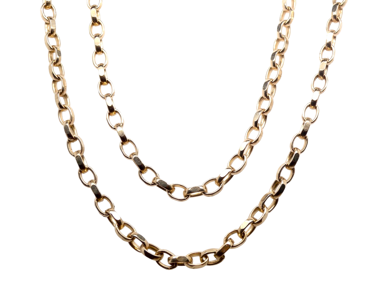 A heavy weight neck chain. Belcher style links