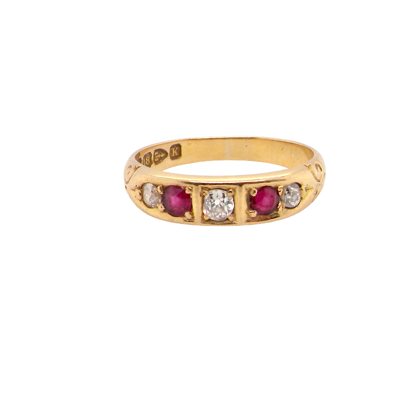 A lovely ring that heralds from the late Victorian period, sporting a rare Chester hallmark for 1893.