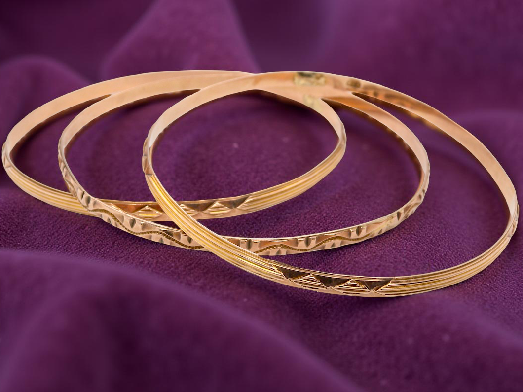 narrow gold bangles 1