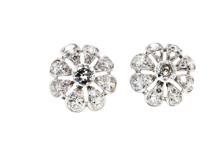 An exceptional pair of Diamond Earrings