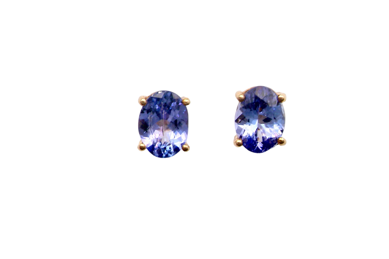 A pair of Tanzanite earrings