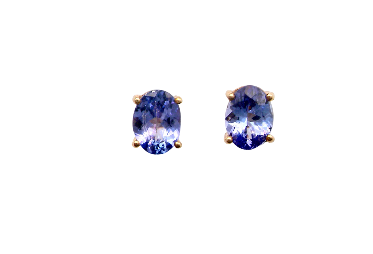 A pair of Tanzanite earrings