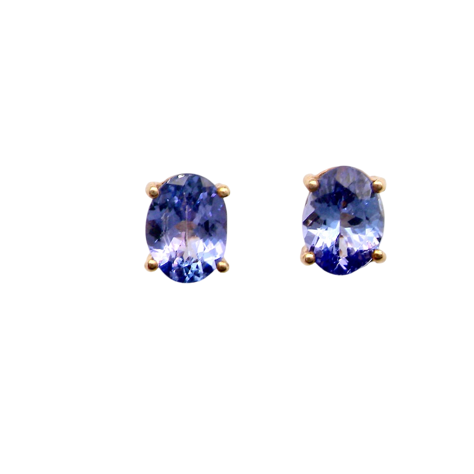 A pair of Tanzanite earrings