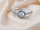 A 'quiver' diamond  cluster ring