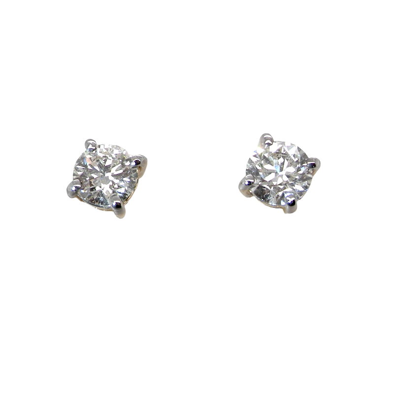 A truly gorgeous pair of classic diamond stud earrings. Simple, elegant and effortlessly wearable, this timeless design is perfect for both day and evening wear