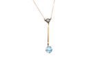A vintage Aquamarine and Diamond pendant