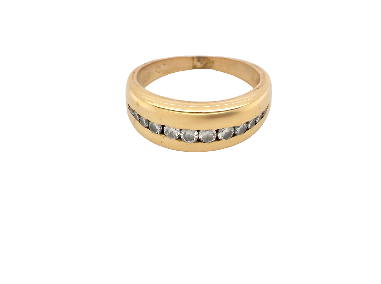A vintage channel set Diamond Ring