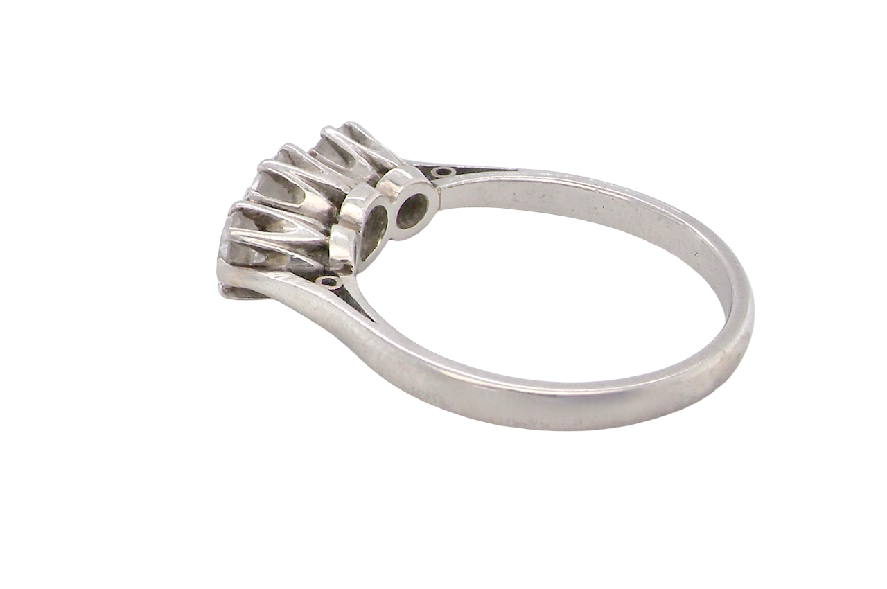 A vintage three stone Diamond ring