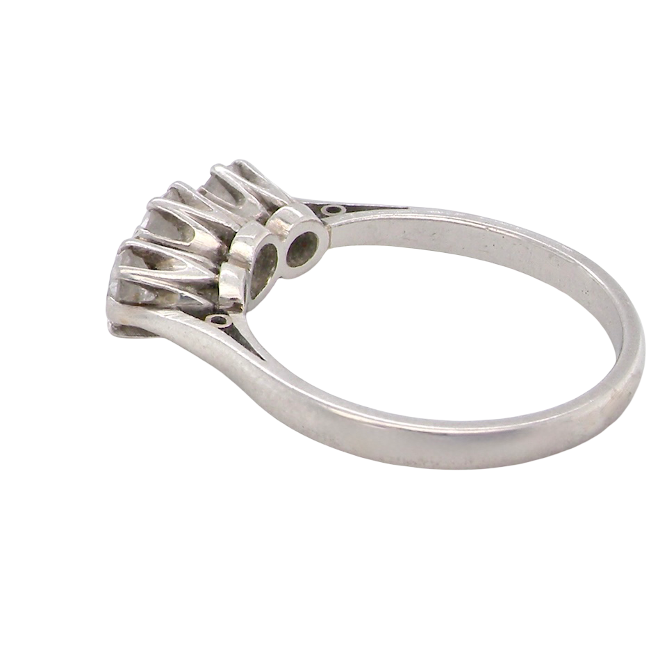 A vintage three stone Diamond ring