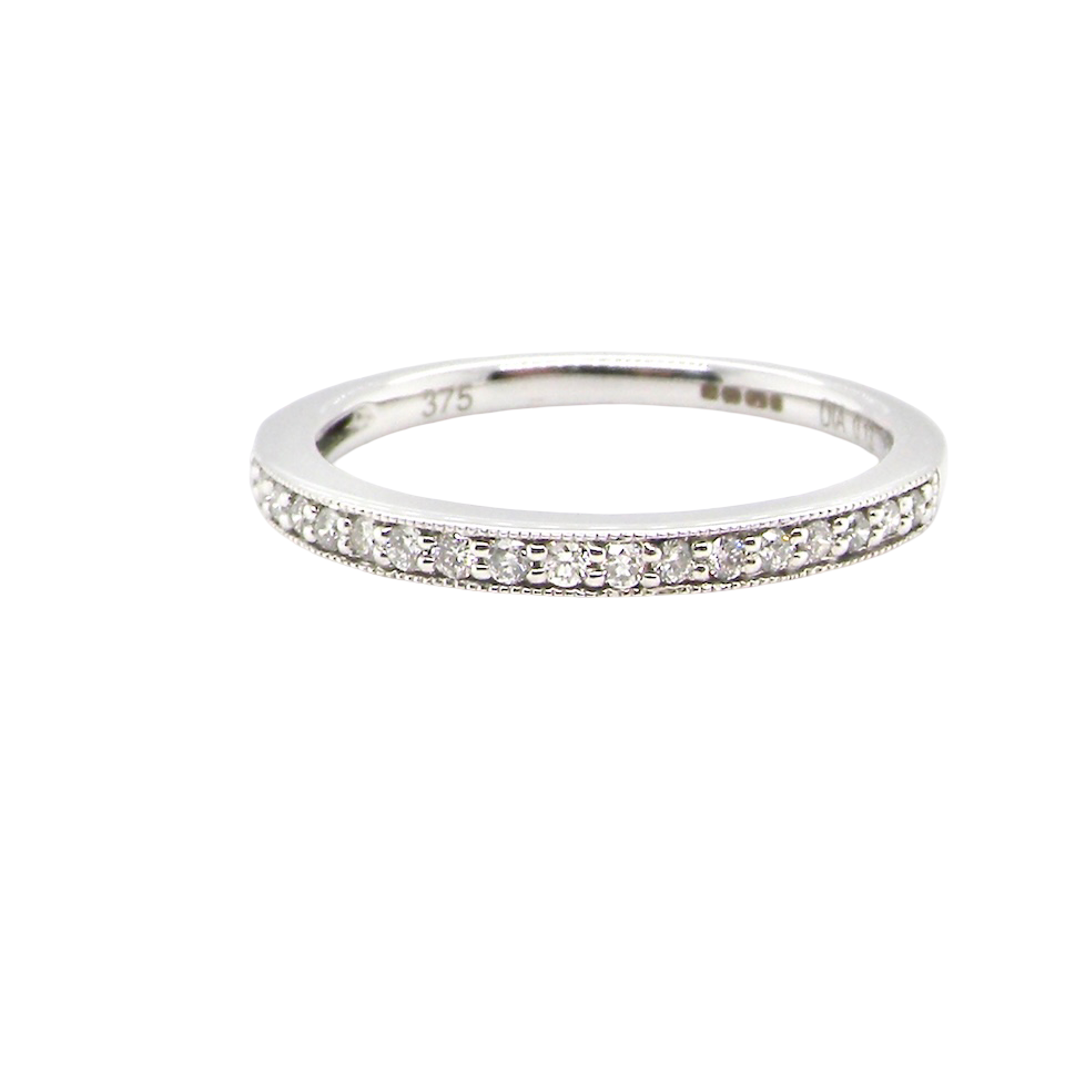 A white gold Diamond eternity ring