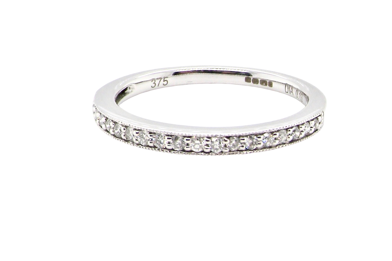 A white gold Diamond eternity ring