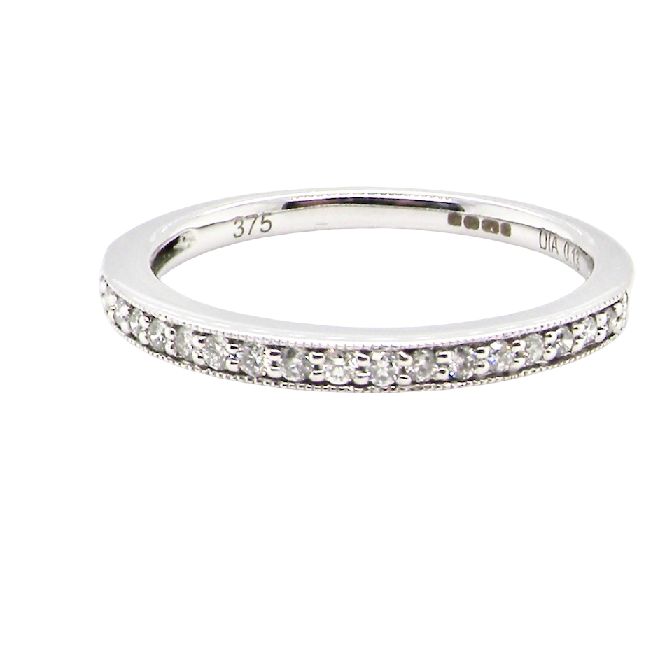 A white gold Diamond eternity ring