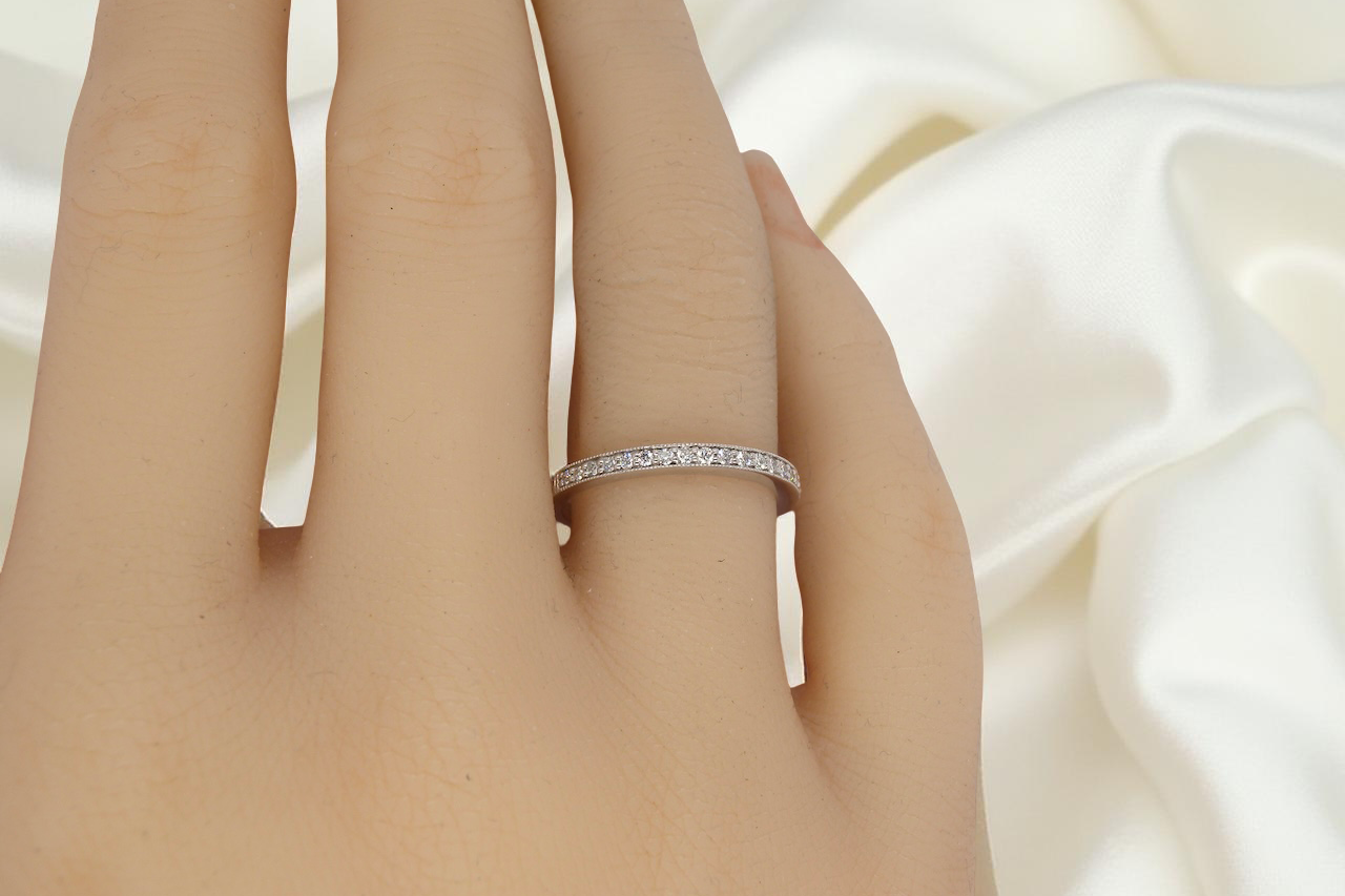 A white gold Diamond eternity ring
