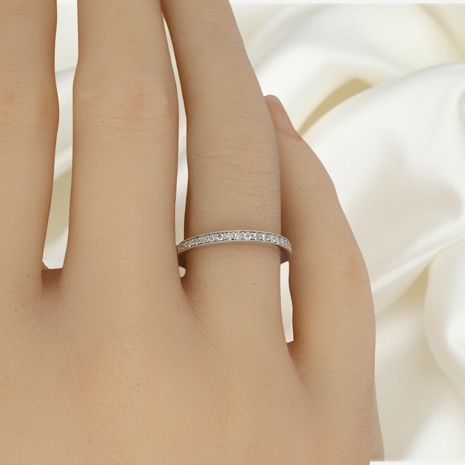 A white gold Diamond eternity ring
