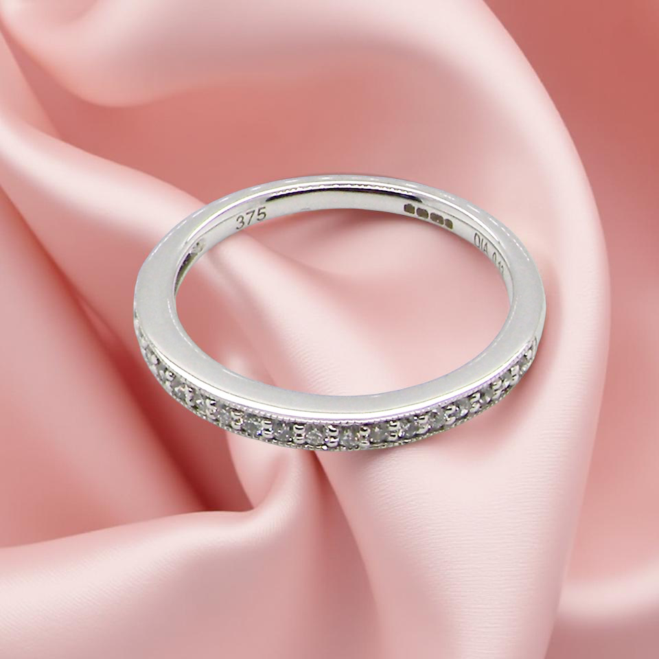 A white gold Diamond eternity ring