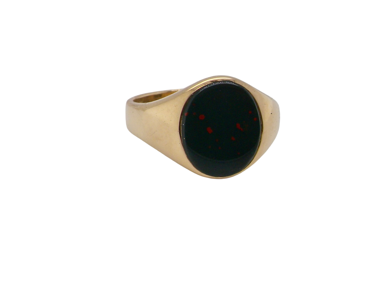 An 18 carat gold Bloodstone Signet Ring