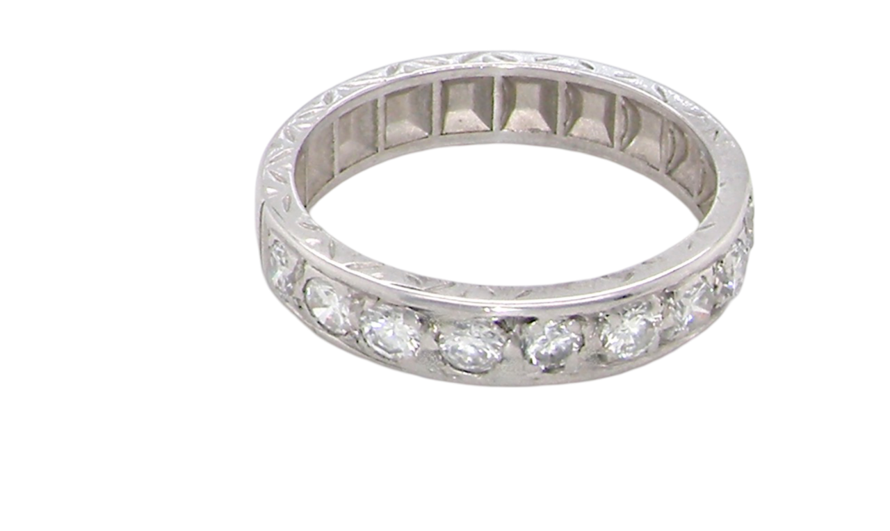 A half hoop Diamond Eternity Ring