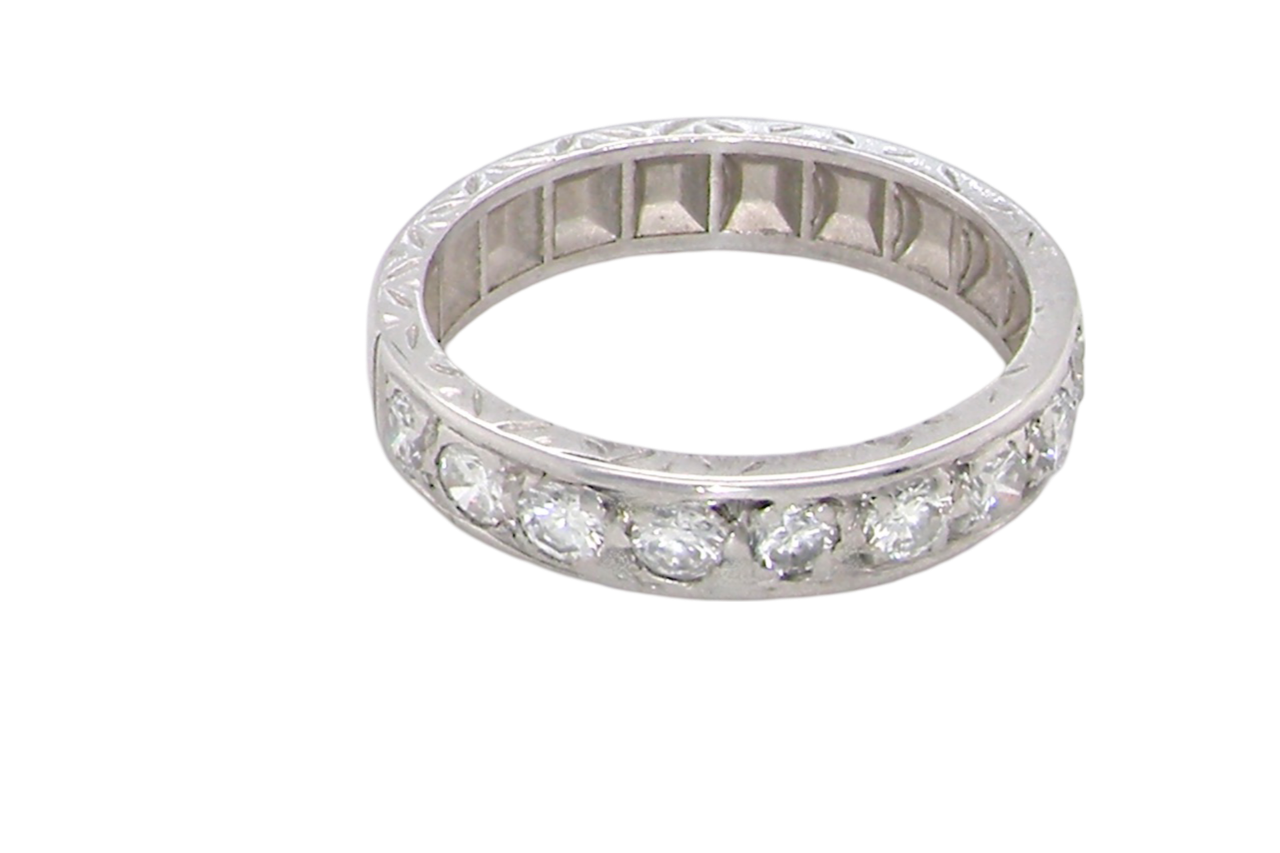 A half hoop Diamond Eternity Ring
