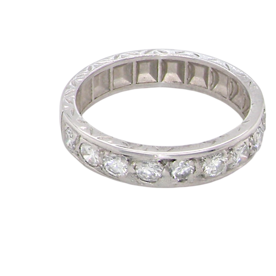 A half hoop Diamond Eternity Ring