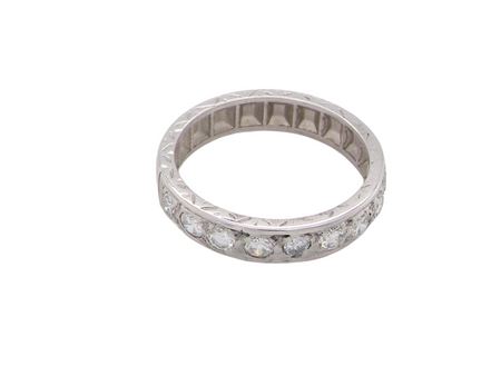 A half hoop Diamond Eternity Ring