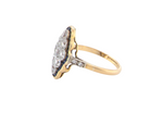 An Art Deco sapphire and diamond cluster ring