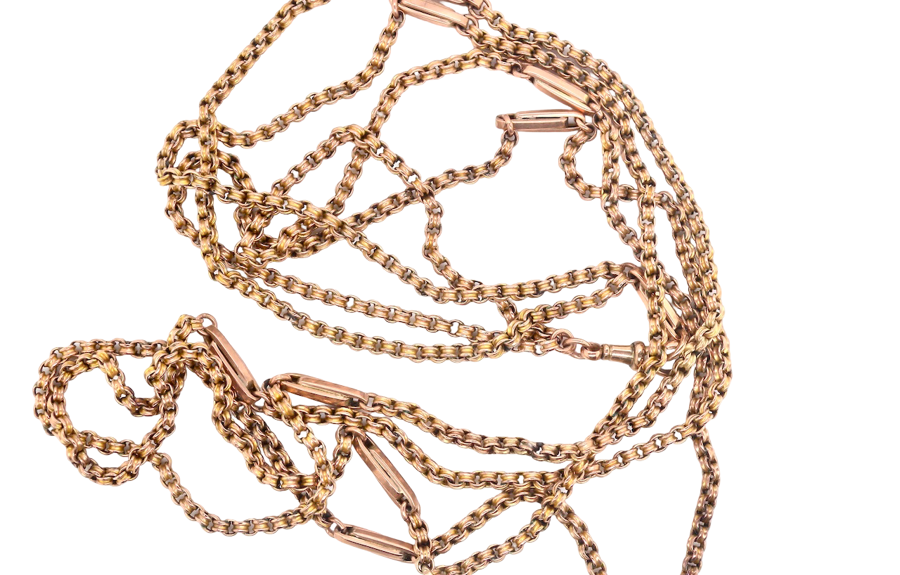 An antique Guard Chain early 20th C