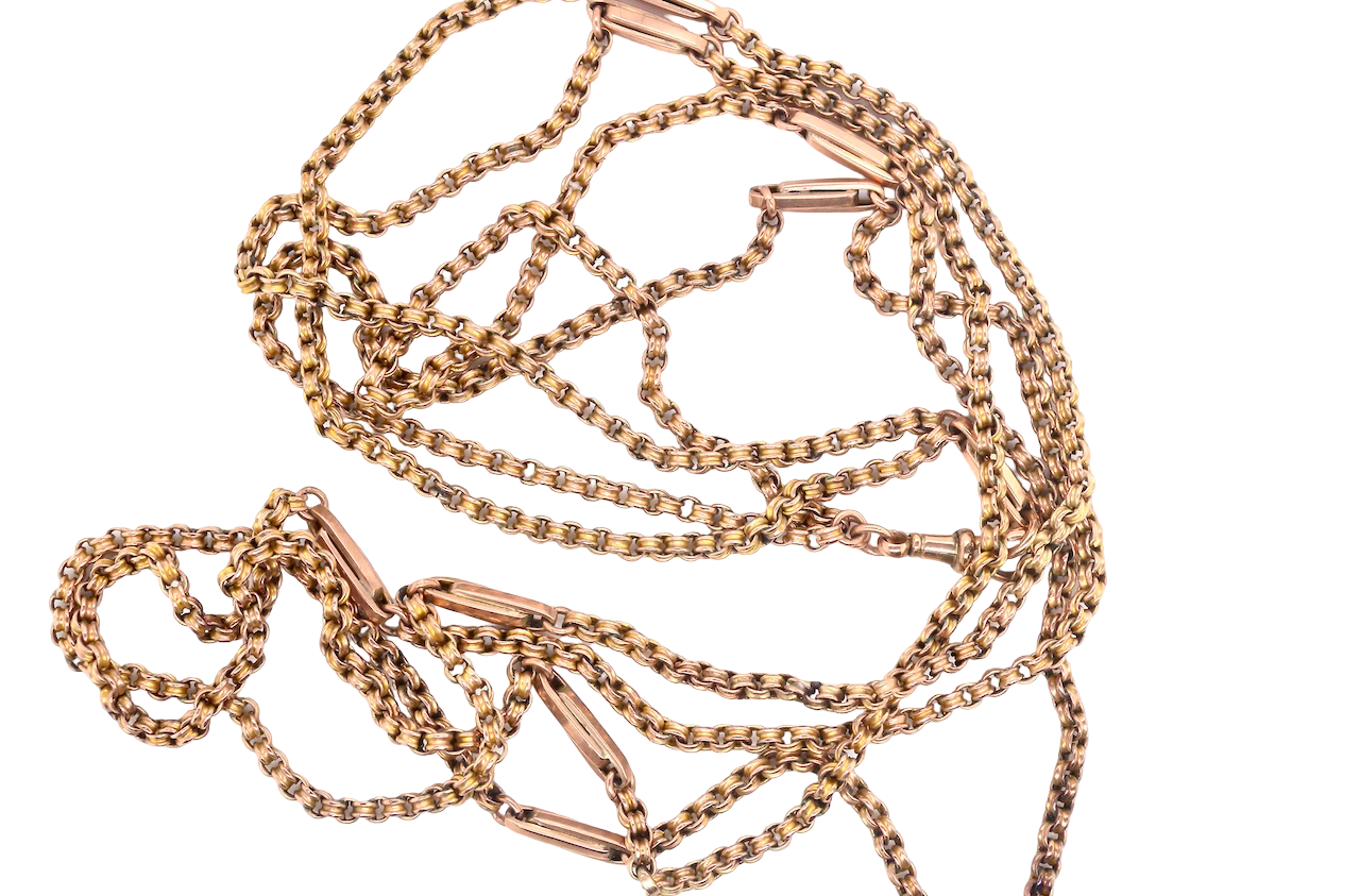 An antique Guard Chain early 20th C