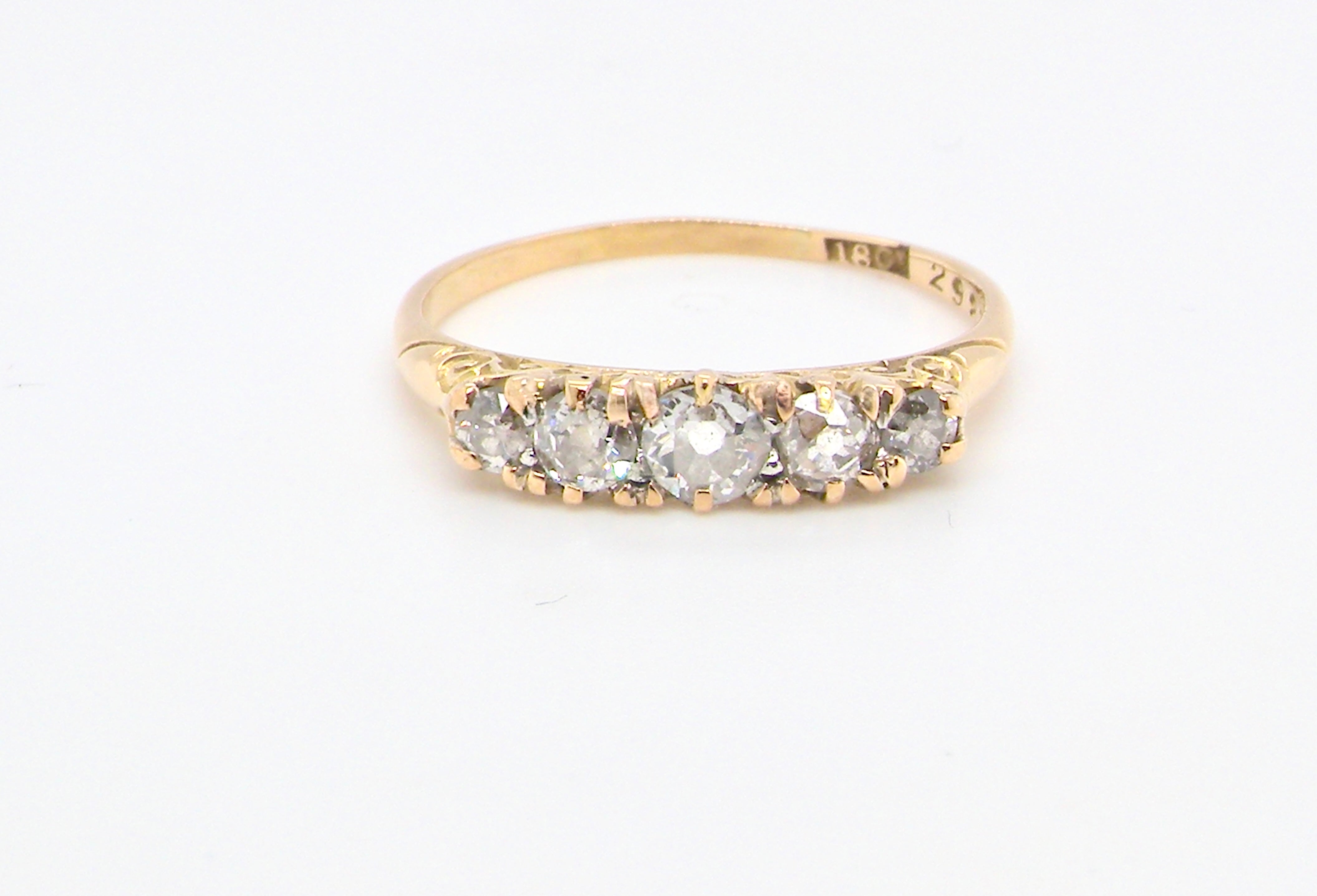 An antique five stone Diamond Ring